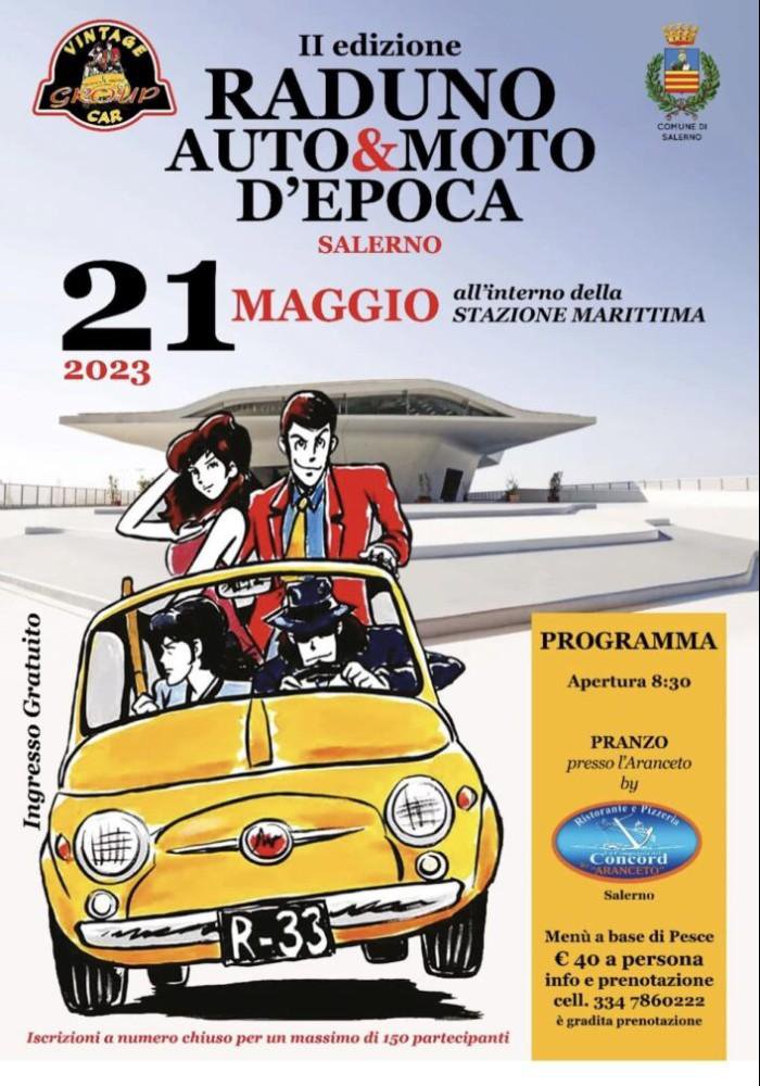 II° RADUNO AUTO & MOTO D'EPOCA SALERNO 2023 Motoraduno Salerno